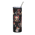 Hardening Hero Inspired Anime Tumbler | 20oz Stainless Steel Cup | Spiky Red Hair Hero Gift | Anime Fan Drinkware